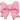 A favicon of a pink bow.